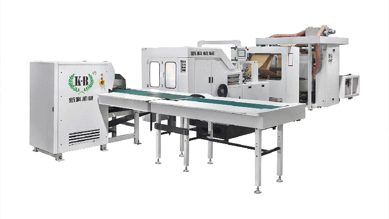 Máquina para Fabricar Bolsas de Papel SOS, con Impresora Flexográfica de 2 Colores
